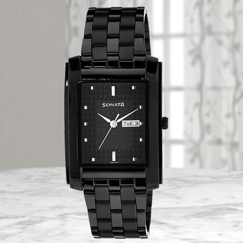 Exclusive Sonata Analog Mens Watch