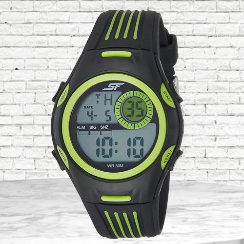 Attractive Sonata Fibre Digital Mens Watch