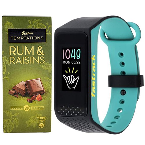 Spectacular Duo of Fastrack Smart Watch N Cadbury Temptation Chocolate