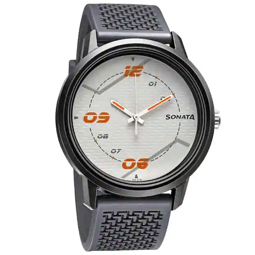 Appealing Sonata Volt Grey Dial Analog Watch for Men