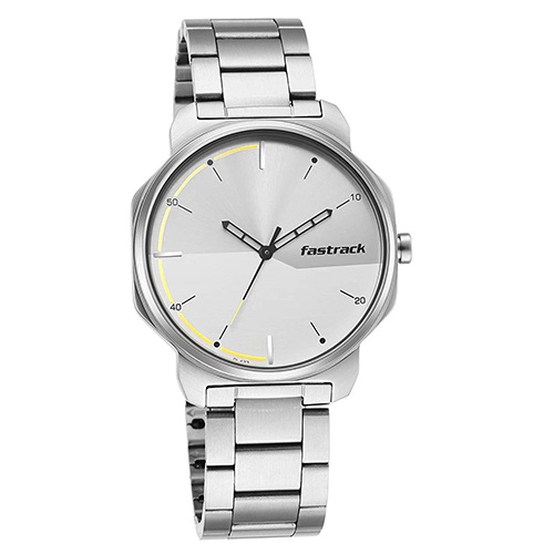 Trendsetting Fastrack Casual Analog Silver Dial Mens Watch