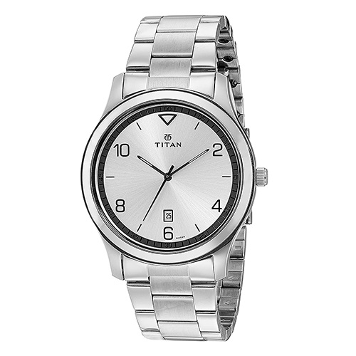 Appealing Titan Neo Analog Silver Dial Mens Watch