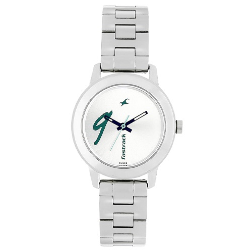 Fashionable Fastrack Tropical Waters Analog White Dial Womens Watch