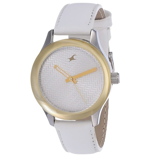 Fantastic  Monochrome Analog White Dial Womens Watch